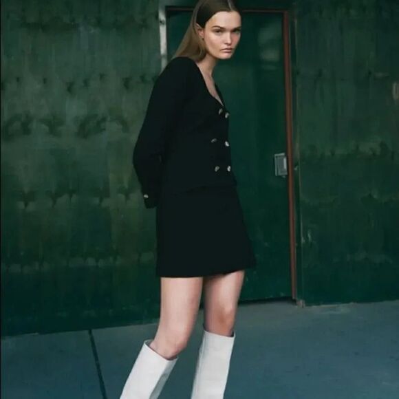 LAST 1! ZARA JEWEL BUTTON BLAZER DRESS - Picture 10 of 10